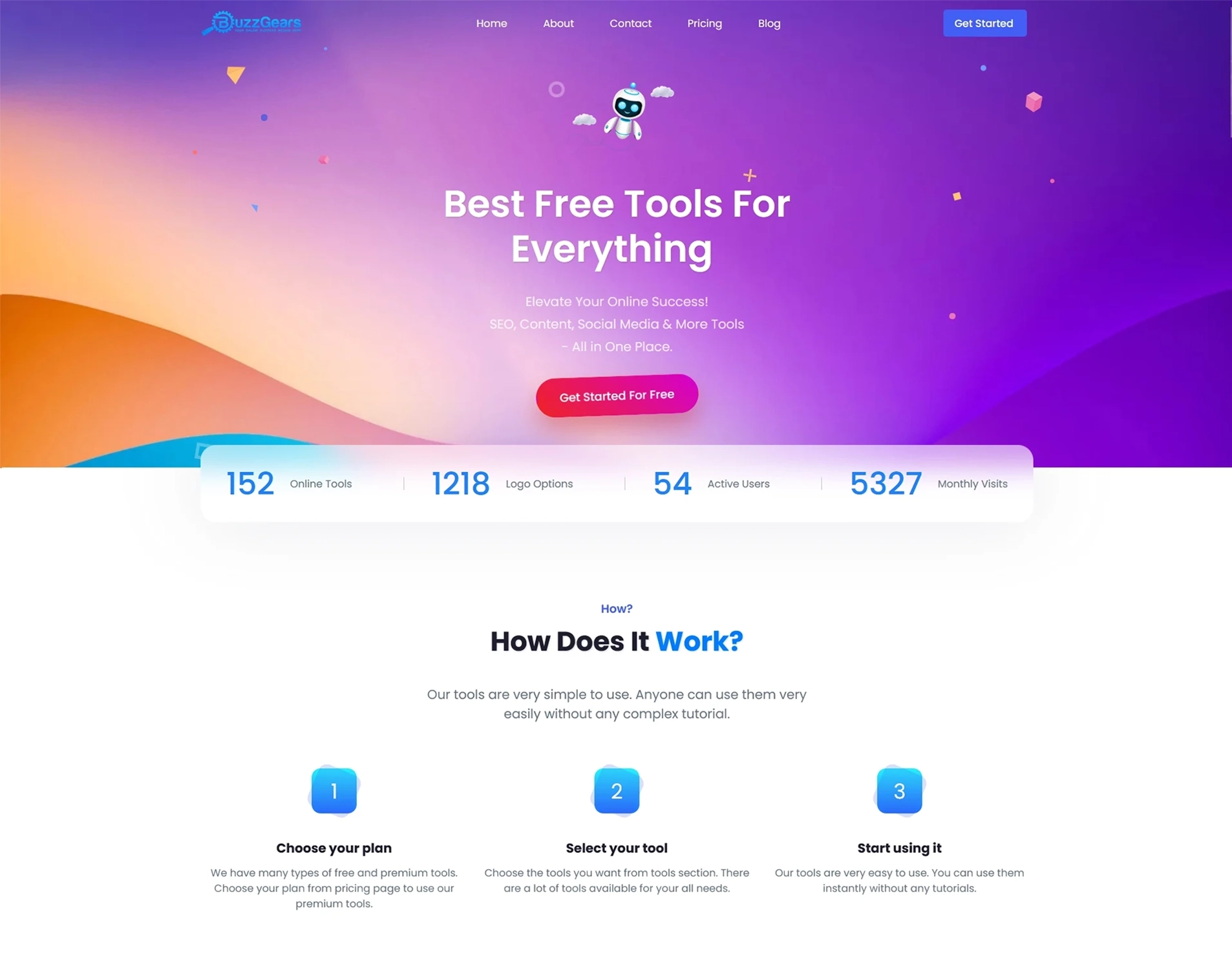 Buzzgears SAAS - Mega Suite of 150 Plus SEO and Web Tools