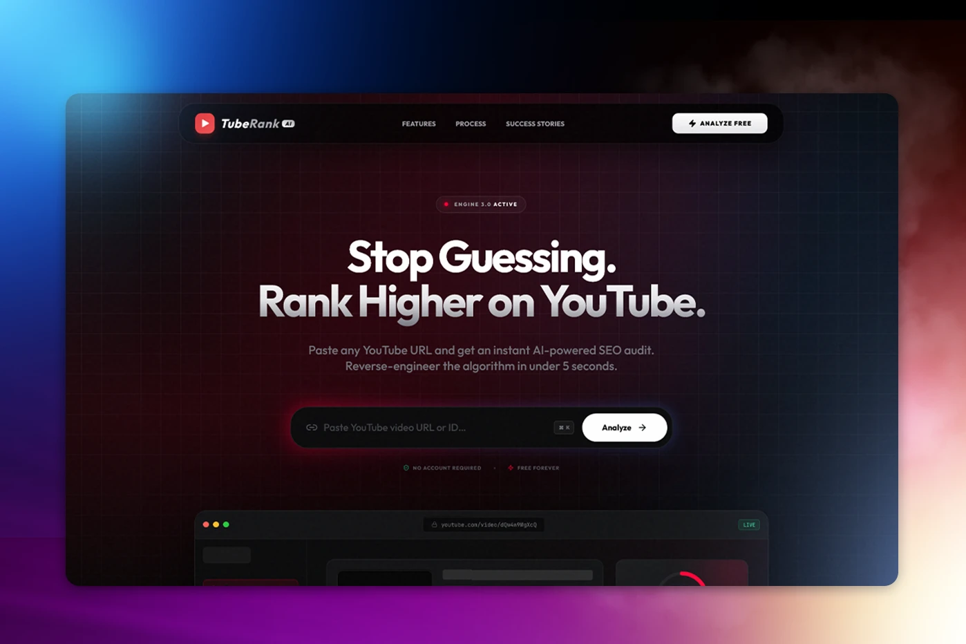 TubeRank AI - Automated YouTube SEO Auditing Platform