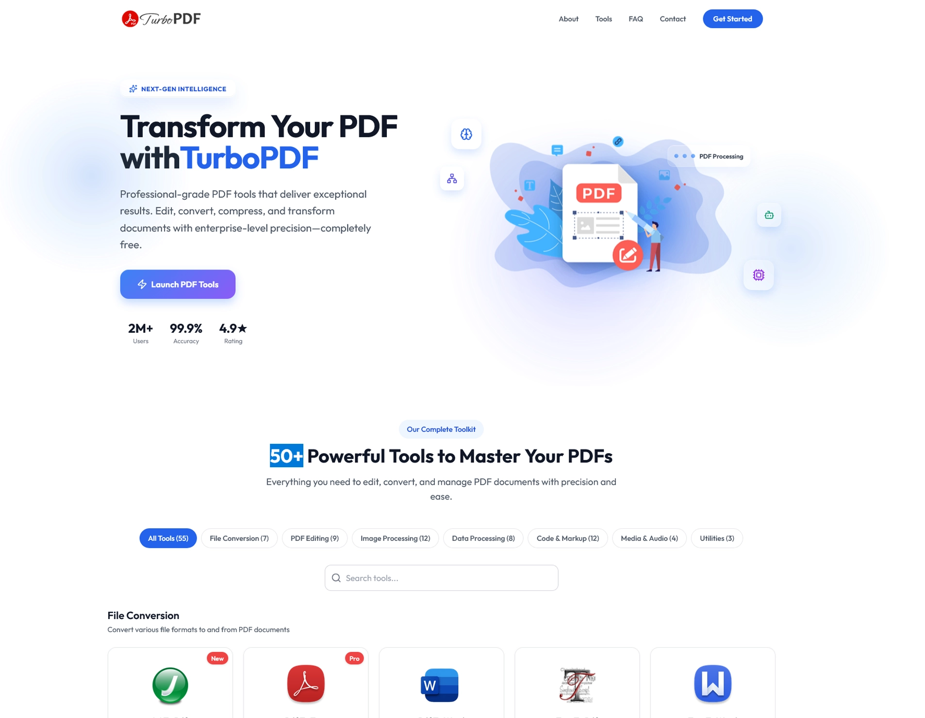 Turbo PDF Pro - Advanced PDF Manipulation SaaS