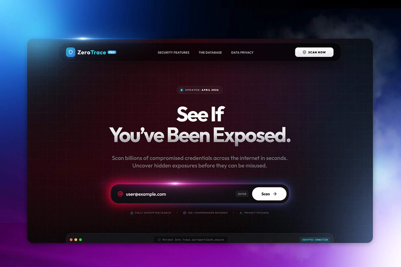 Project Zero-Trace - Cybersecurity Breach Scanner